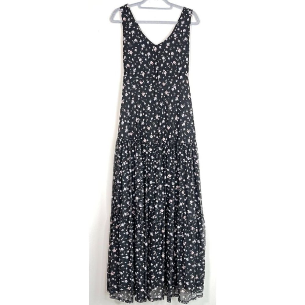 NWT Torrid Black loral Tier Mesh Maxi Dress Size Large (0)